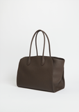 Marlo 14 Grained Leather Bag — Deep Brown
