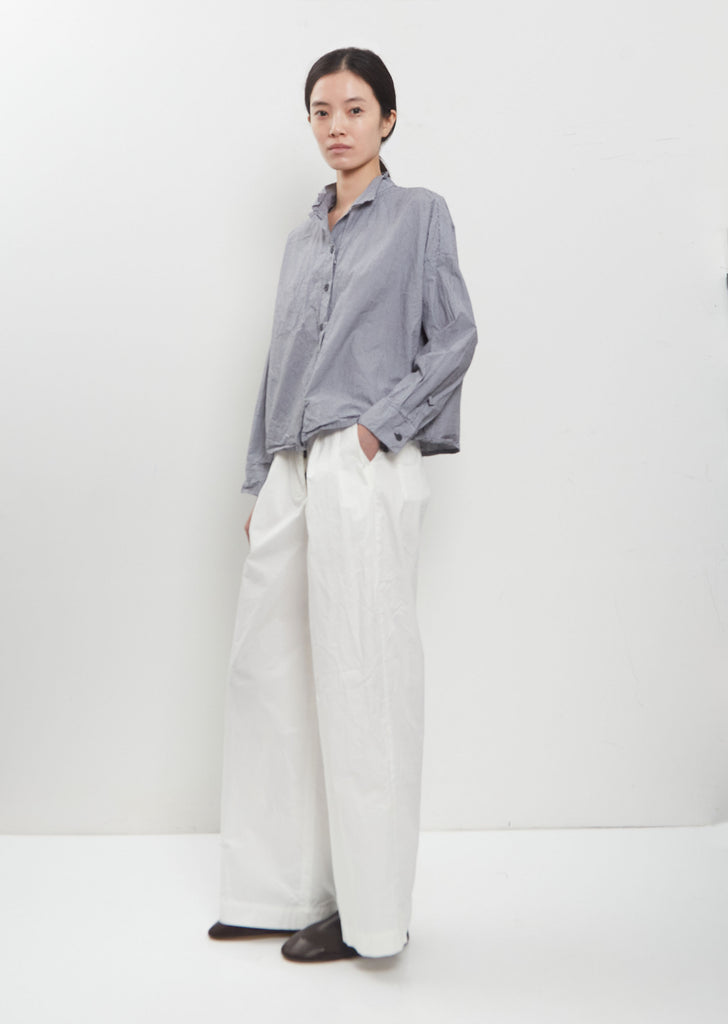 Maya Cotton Shirt — Micro Check