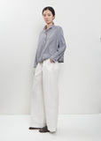 Maya Cotton Shirt — Micro Check