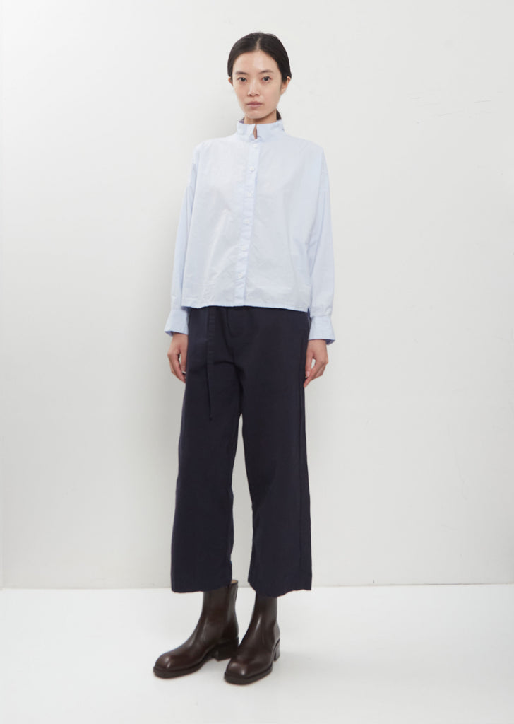 Maya Cotton Shirt — Azur