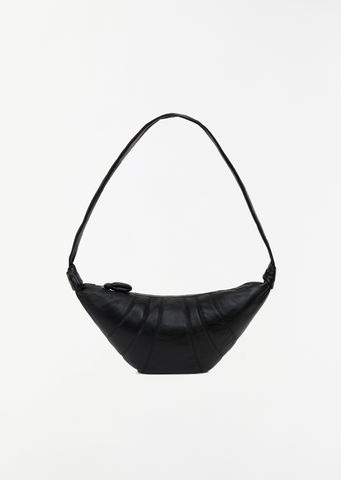 Medium Croissant Bag — Black