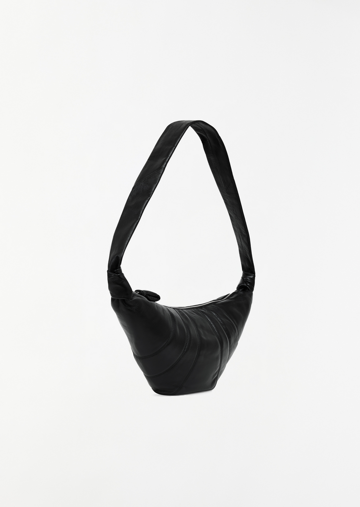 Medium Croissant Bag — Black