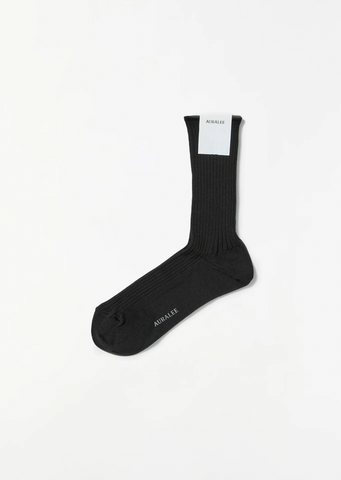 Giza High Gauge Socks — Black