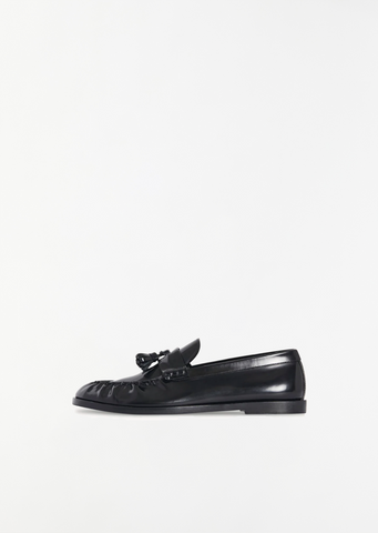 Mens Polished Leather Loafer