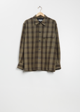 Wool Cotton Overshirt — Black / Brown / Multi