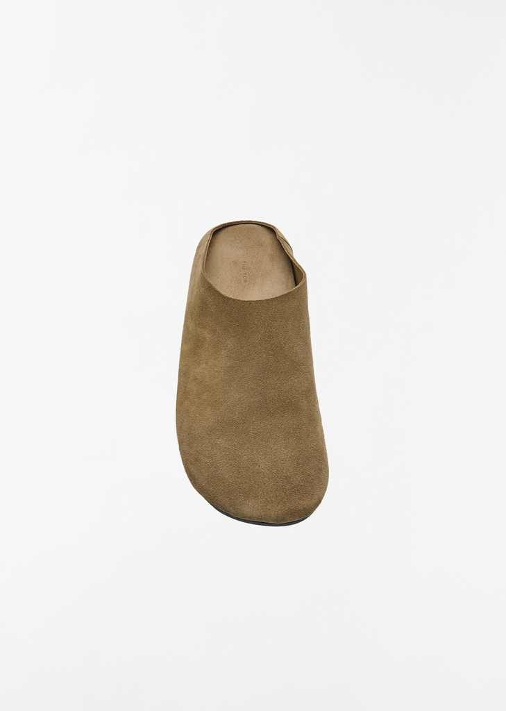 Hudson Suede Slide — Military