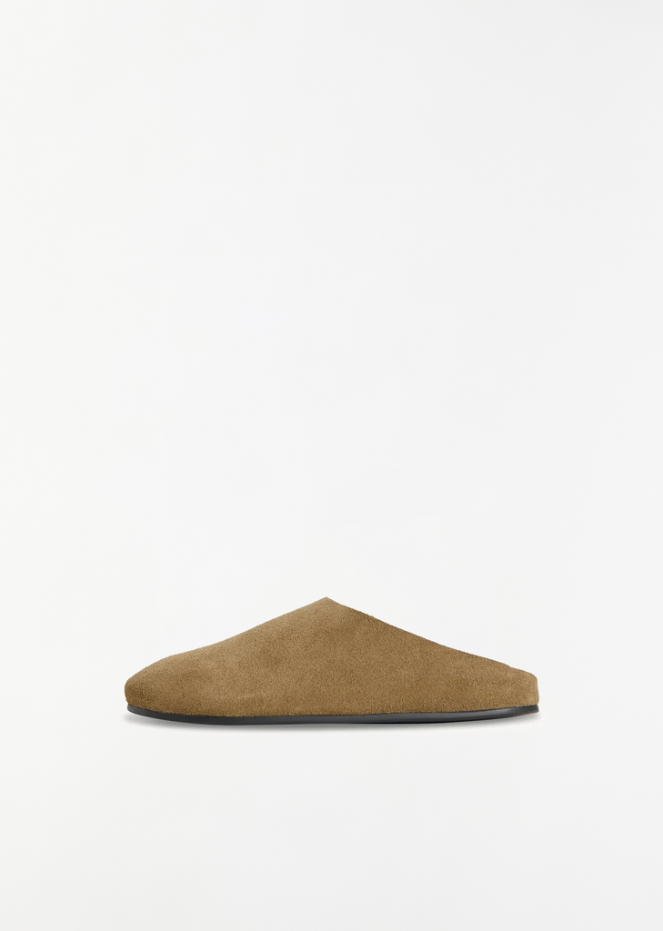 Hudson Suede Slide — Military