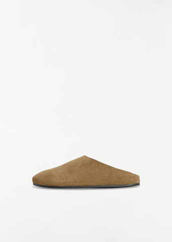 Hudson Suede Slide — Military