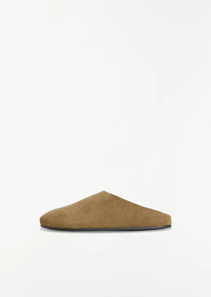 Hudson Suede Slide — Military