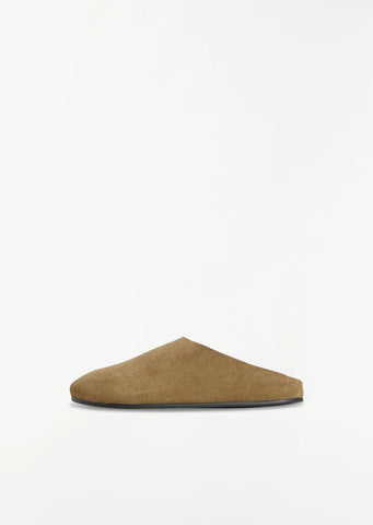 Hudson Suede Slide — Military
