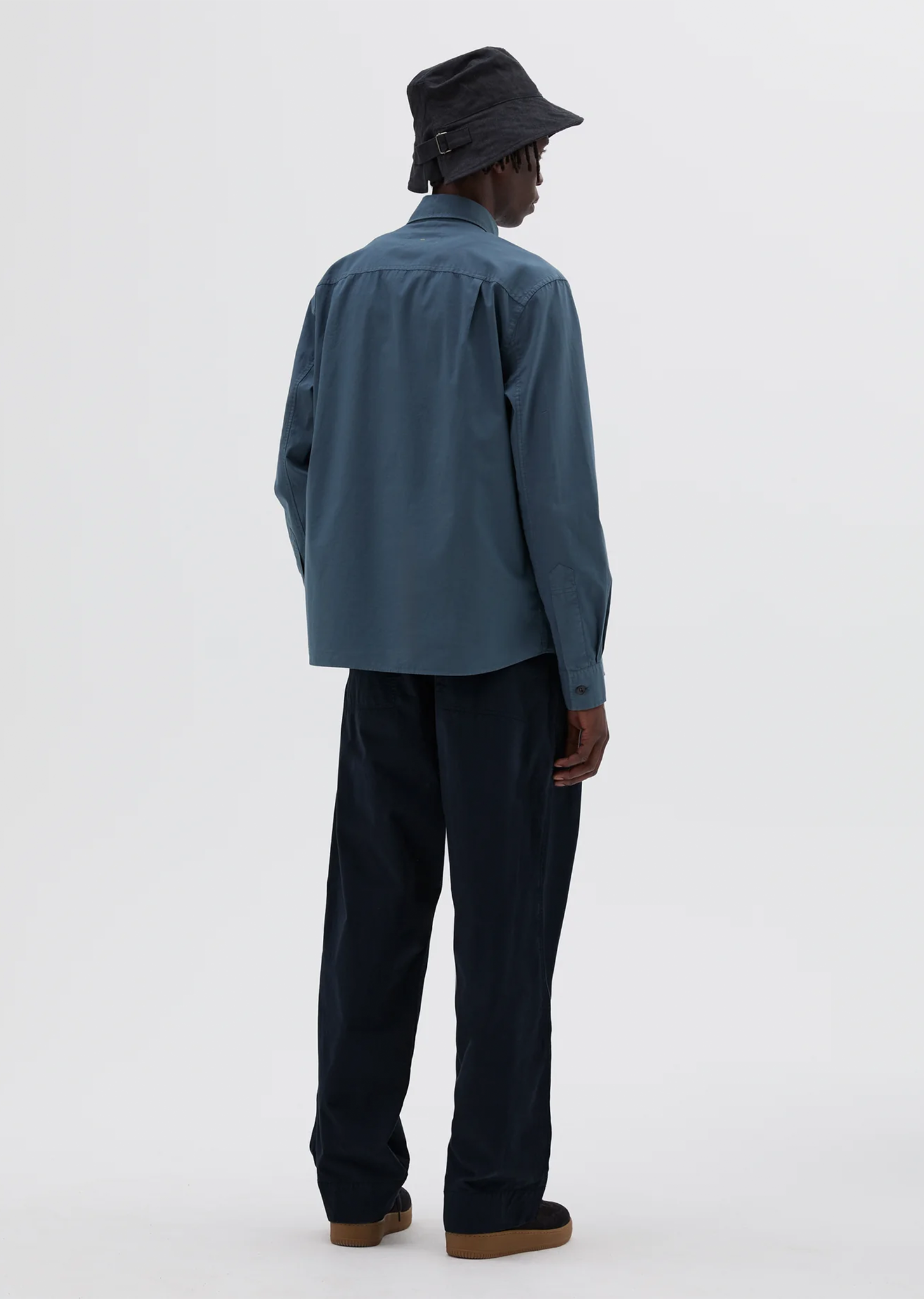 Organic Cotton Overall Shirt — Mineral Blue – La Garçonne Organic Cotton Overall Shirt — Mineral Blue – La Garçonne