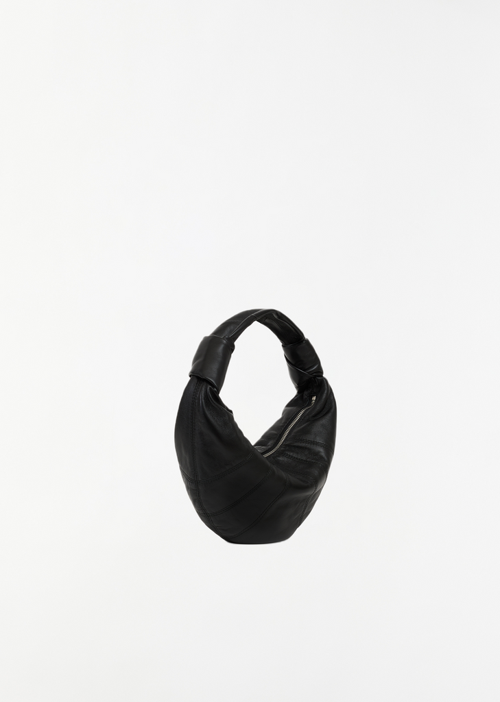 Mini Fortune Croissant Bag — Black