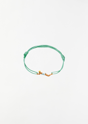 Nadadora Completo Rayado Bracelet — Mint Green