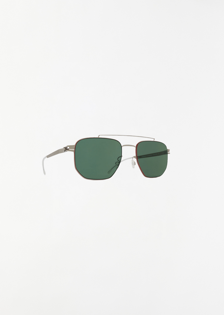 ML05 Sunglasses — Silver / Green