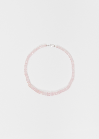 Morganite Beaded Necklace, 40cm