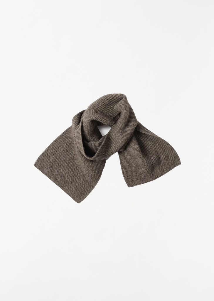 Small Yak Wool Scarf — Natural Twist