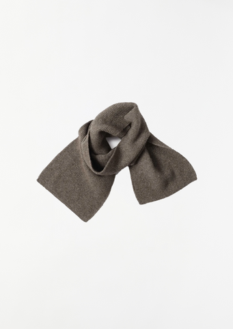 Small Yak Wool Scarf — Natural Twist