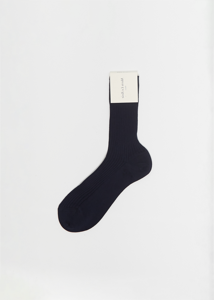 Cotton Bio Socks — Navy