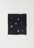 Check Small Cashmere Scarf — Blue
