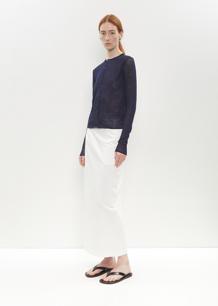Cotton Jersey Skirt — White