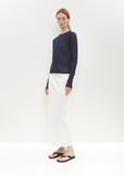 Cotton Jersey Skirt — White