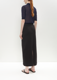 Cotton Jersey Skirt — Black