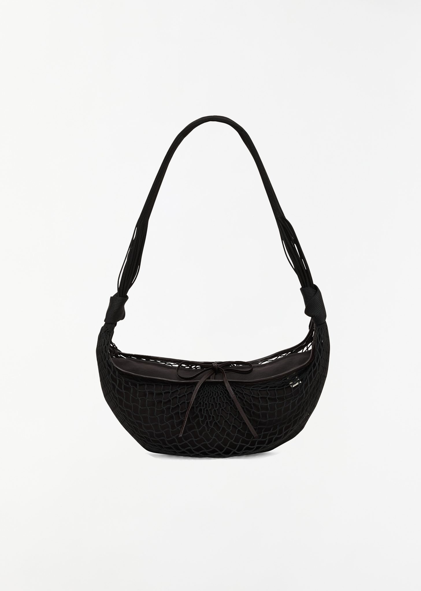 Croissant Filt Bag — Black – La Garçonne Croissant Filt Bag — Black – La Garçonne