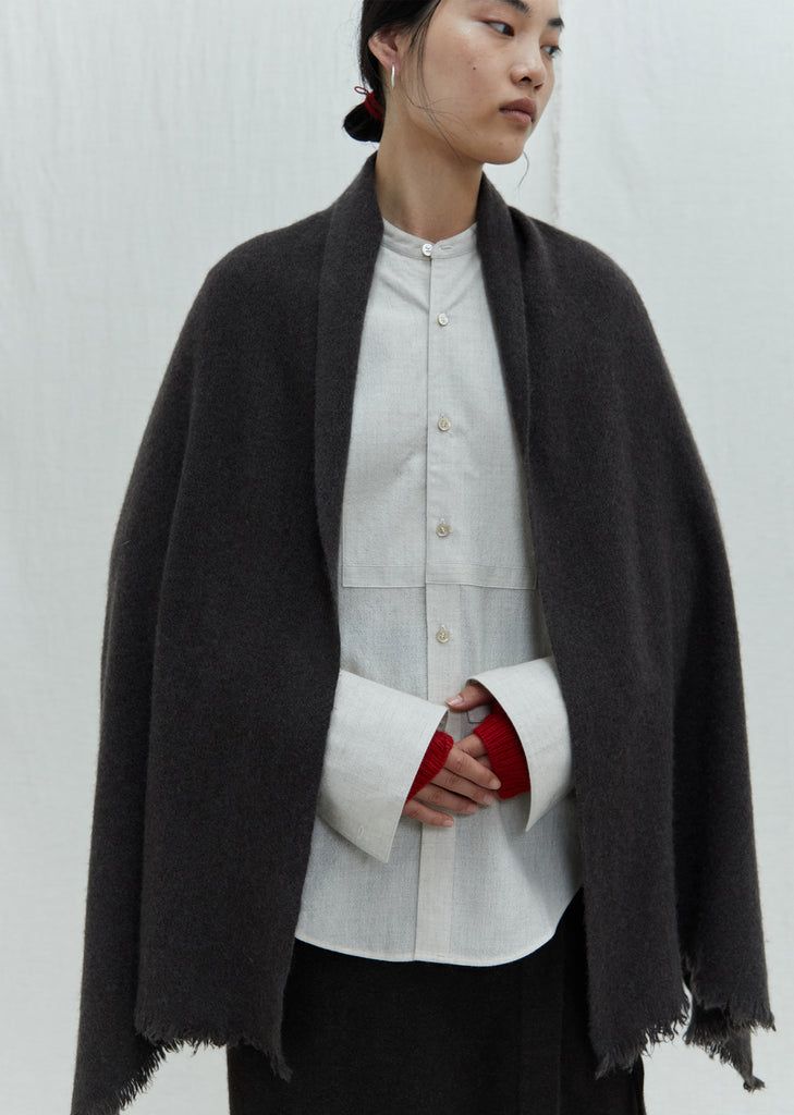 Nomad Net Boiled Scarf — Ash Grey