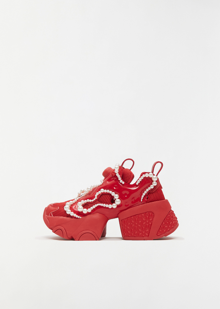 x Reebok Pearl Pump Fury Sneaker — Red
