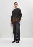 Alpaca Merino Wool Knit Jumper — Chocolate Ombre