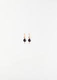 Onyx Sphere Diamond Earrings