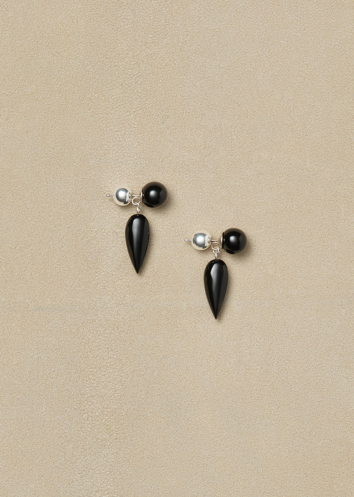 Onyx Tiny Phoenician Earrings