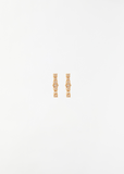 Champagne Diamond Rivulet Spread Round Hoops
