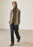 Wool Cotton Overshirt — Black / Brown / Multi