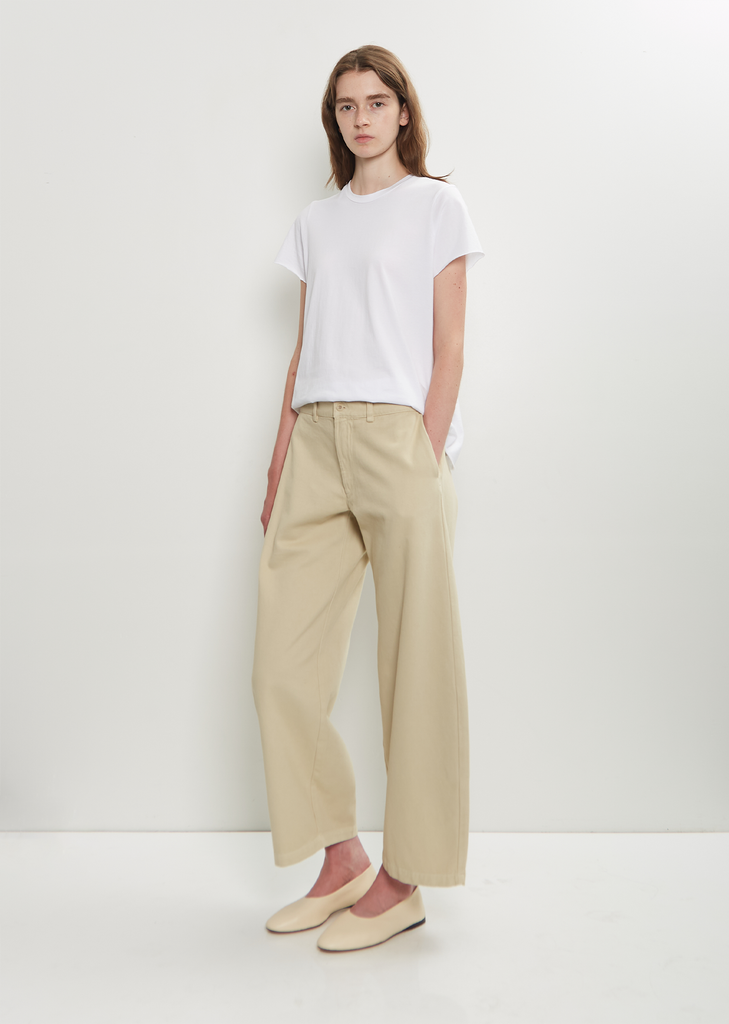 Bum Cotton Twill Pant — Cemento