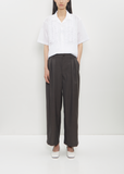 Wool Pleated Baggy Pant