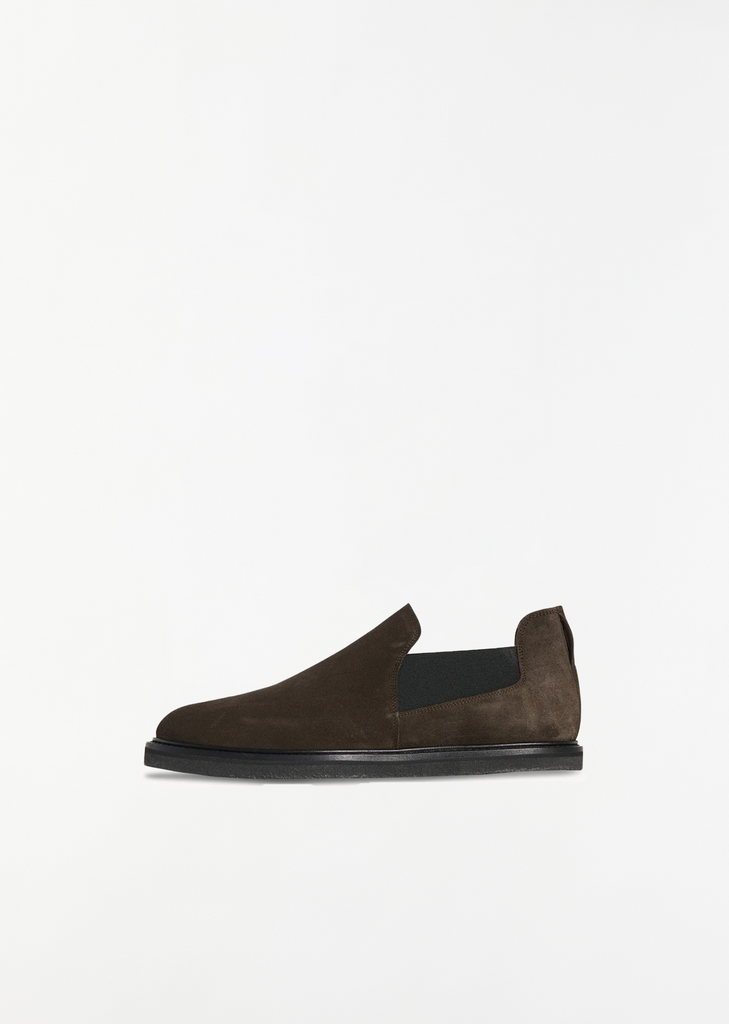 Parker Suede Slip On — Pepper