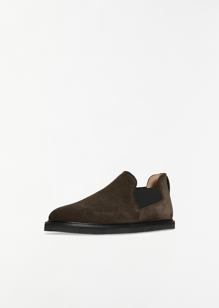 Parker Suede Slip On — Pepper