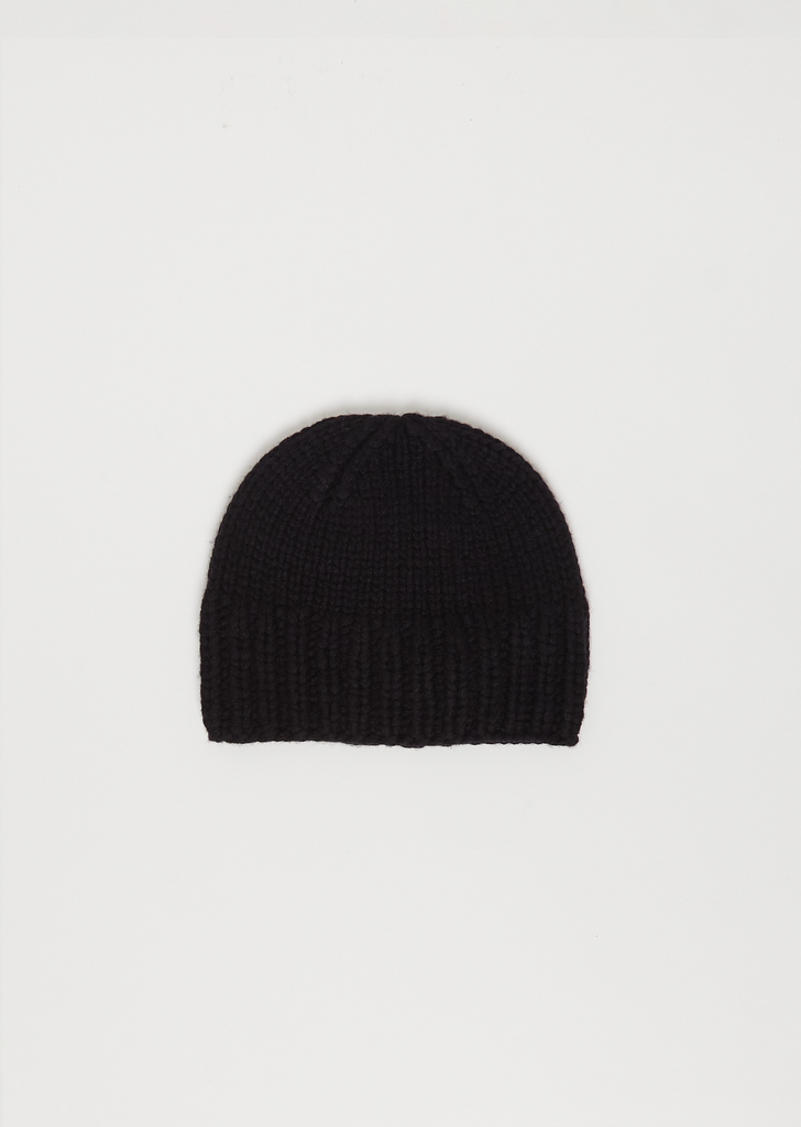 Paula Cashmere Beanie — Black