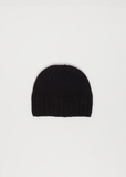 Paula Cashmere Beanie — Black