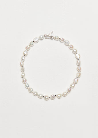 Simple Baroque Pearl Collar 15"
