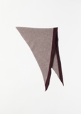 Tipped Wool Scout Scarf — Pebble / Mahogany