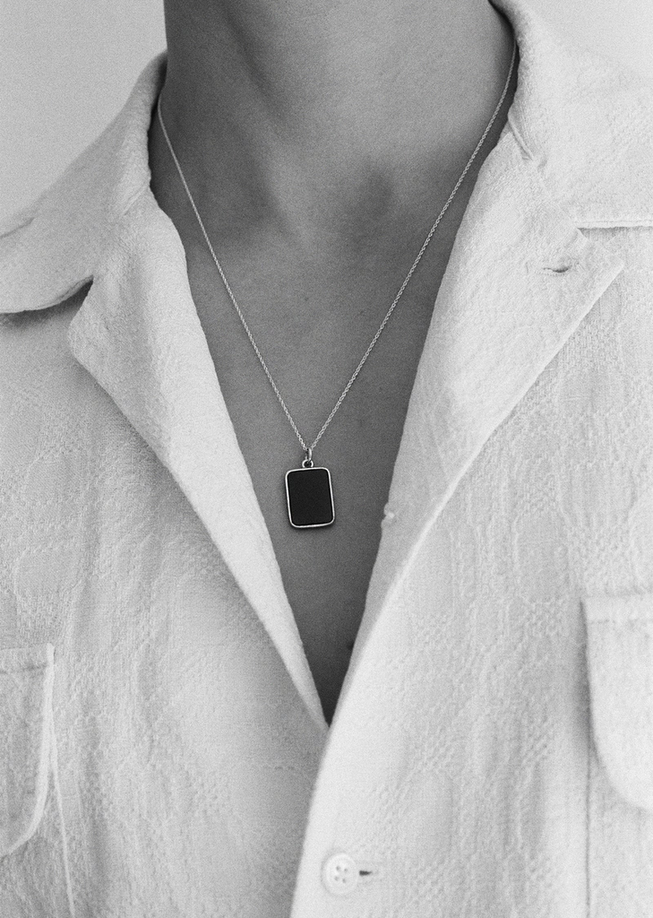 Silver Rectangle Pendant