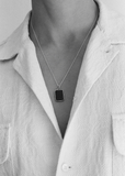 Silver Rectangle Pendant