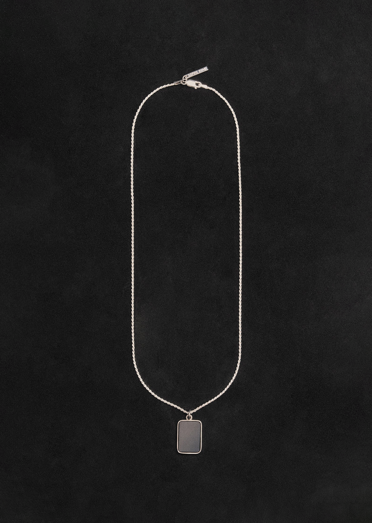 Silver Rectangle Pendant