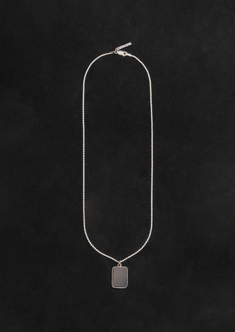 Silver Rectangle Pendant