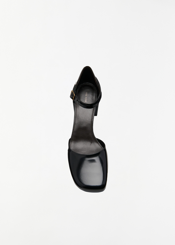 Penelope Ankle Strap Heel — Black