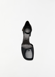 Penelope Ankle Strap Heel — Black