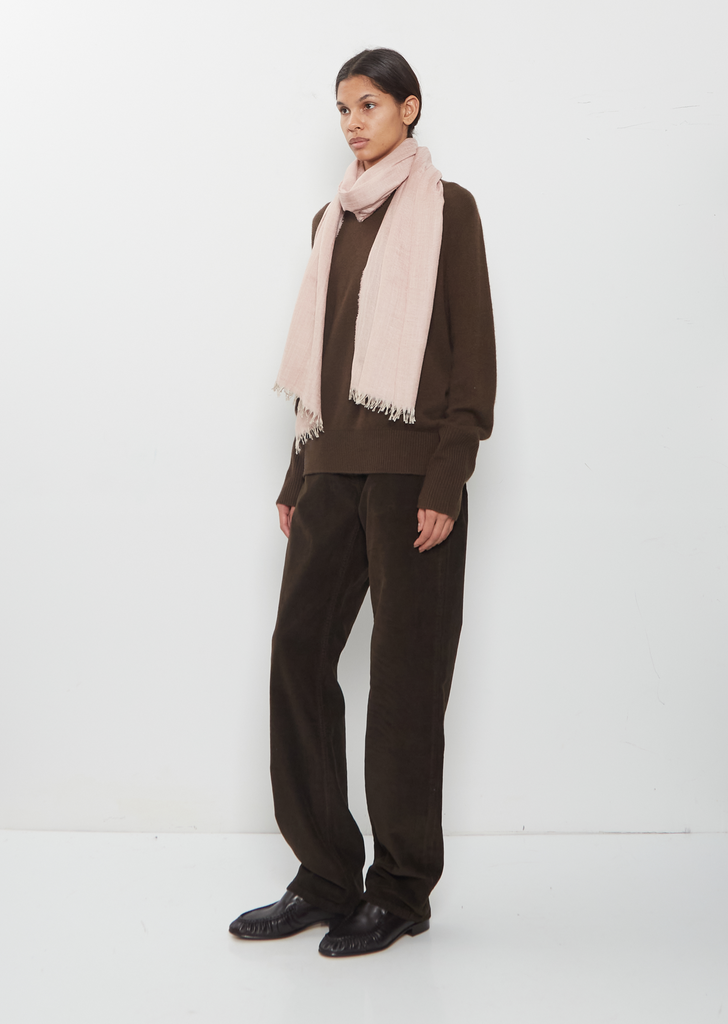 Staffa Cashmere Silk Solid Scarf — Rosa Pink
