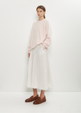 Cashmere BF R-Neck Sweater — Light Pink